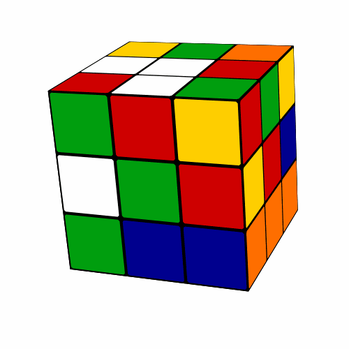 Scrambled Rubik's Cube solution (easy)
